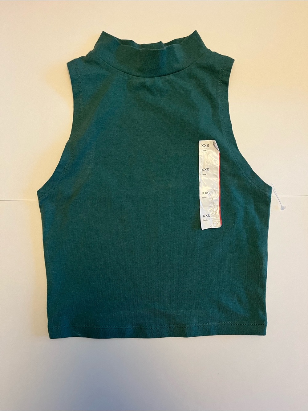 wild fable Sleeveless Mock Neck Crop Top - Teal Green